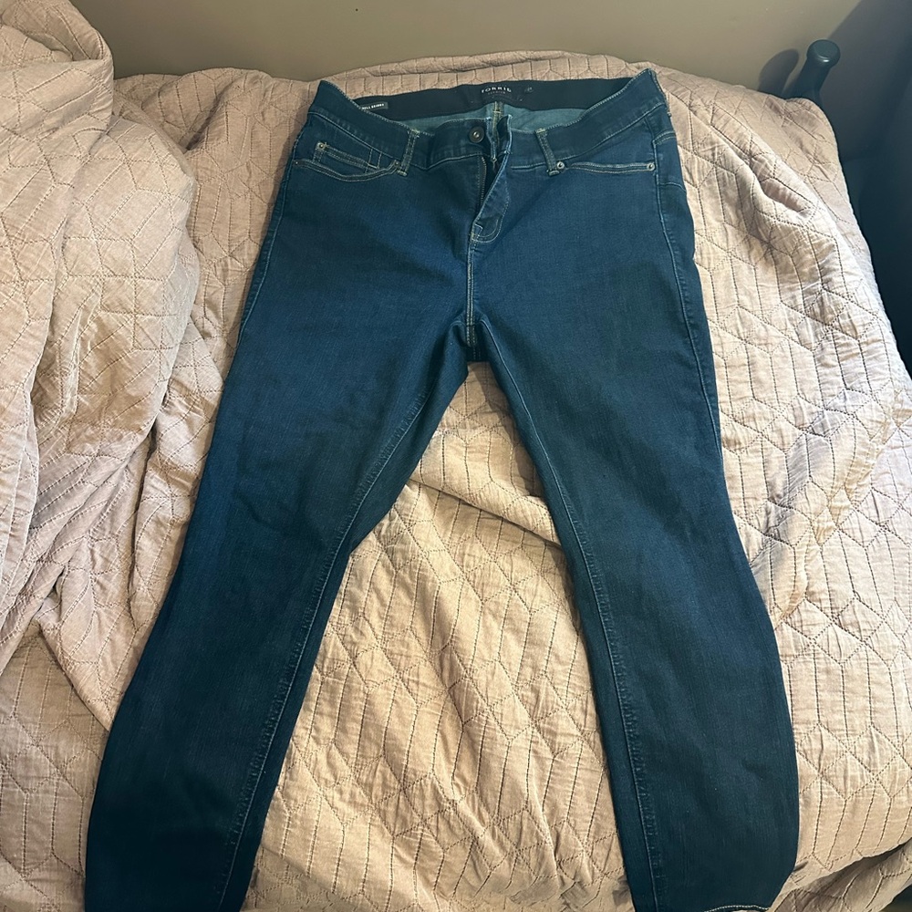 Torrid Dark Blue Skinny Jeans - Short